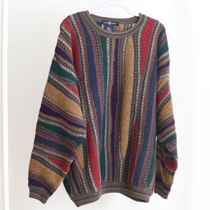 Vintage Cotton Traders Multicolor Abstract sweater